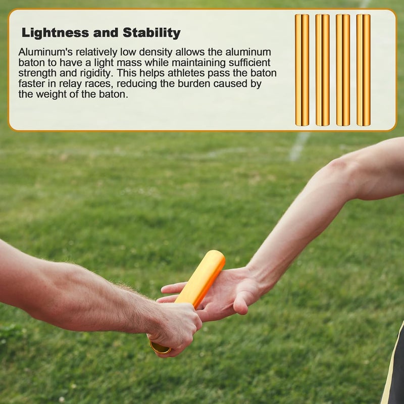 Supvision Aluminum Alloy Relay Batons Sets for Track and Field Durable Lightweight for Sports Teams Suitable for Athletes Seeking High-Performance Equipment in Outdoor Activities - Image 5